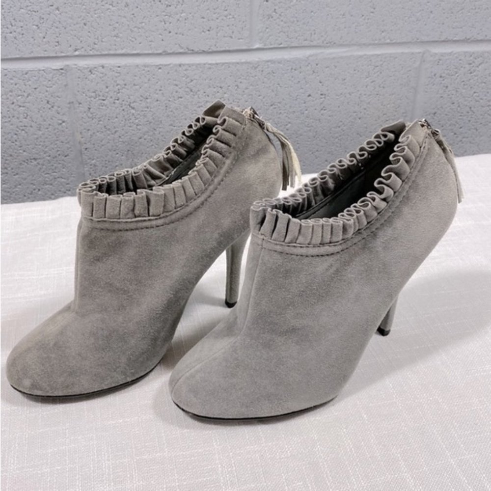 Aldo gray suede heels